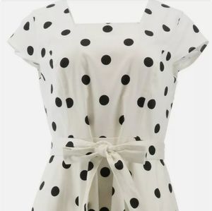 Isaac Mizrahi Special Polka Dot Dress 14 new
